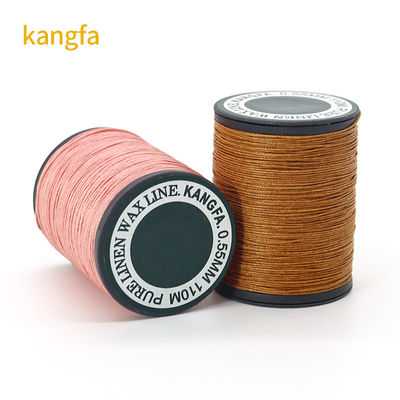 0.55mm 35g 高強度革縫い糸 70m 麻のワックス糸 40色