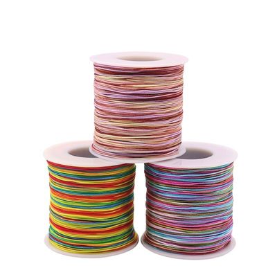 0.8mm 厚さ72 玉糸 中国ノット シルクタッセル 編みついたブレスレット 珠 DIY素材