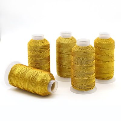 金と銀のシルク 多糸糸 DIY 金属糸糸 宝石製造用