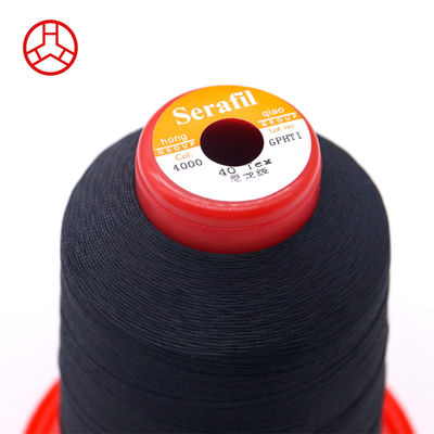 100G 体重 バッグと靴のための耐久性縫製糸 1300Y 長さ Tex70 セラフィルポリエステル