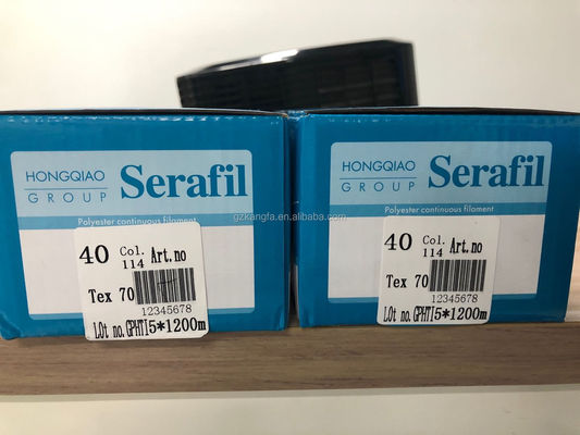 100G 体重 バッグと靴のための耐久性縫製糸 1300Y 長さ Tex70 セラフィルポリエステル