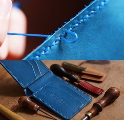 ポリエステル/ワックス素材 0.8mm 50m 皮の縫合用フラットワックス縫製糸