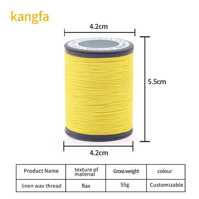 0.55mm 35g 高強度革縫い糸 70m 麻のワックス糸 40色
