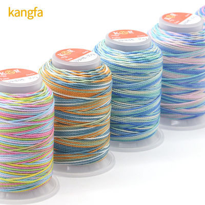 30g 15ply スプーンポリエステル糸 高強度レインボー織り工芸品