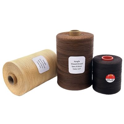 1kg Per Cone フラットワックス糸 150D/16 レザー製品用ポリエステル