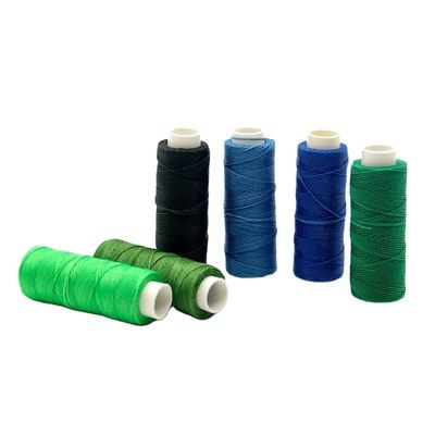 12g 100%ポリエステル縫製糸 手で縫った革 9ply 丸いワックス糸縫製