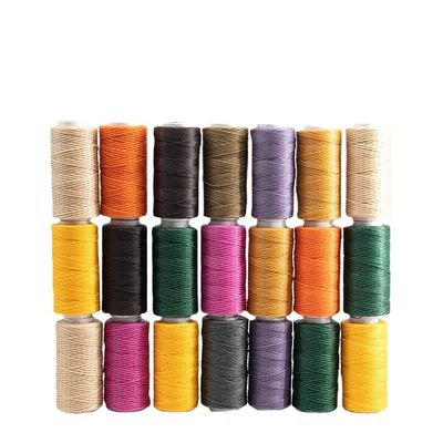 12g 100%ポリエステル縫製糸 手で縫った革 9ply 丸いワックス糸縫製