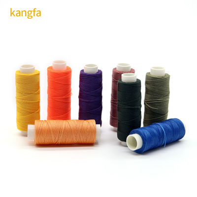 12g 100%ポリエステル縫製糸 手で縫った革 9ply 丸いワックス糸縫製