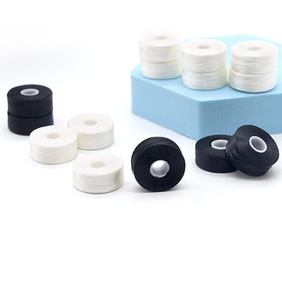 100%ポリエステル 白 75d/2 144pcs/箱 Lサイズ 刺身用のポリエステル前回りボビン糸