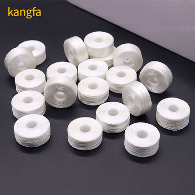 100%ポリエステル 白 75d/2 144pcs/箱 Lサイズ 刺身用のポリエステル前回りボビン糸