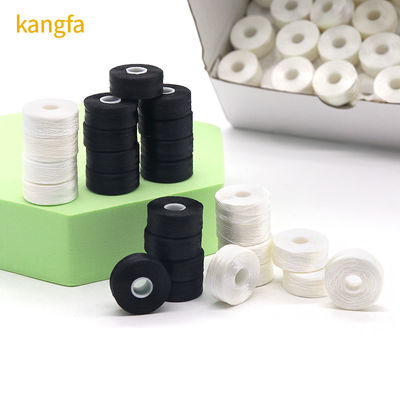 100%ポリエステル 白 75d/2 144pcs/箱 Lサイズ 刺身用のポリエステル前回りボビン糸