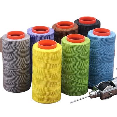 150d 0.8mm 30m バッグ縫製用フラットワックスポリエステル糸 100%ポリエステルDIYワックスコード
