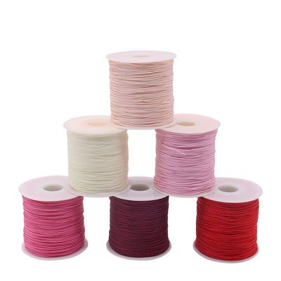 OEM/ODM受付 No.72 50g 0.8mm 玉ナイロン糸 DIY ジュエリー製造用織布ブレスレット