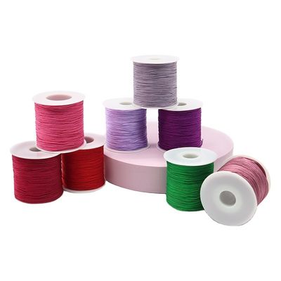 0.8mm 厚さ72 玉糸 中国ノット シルクタッセル 編みついたブレスレット 珠 DIY素材