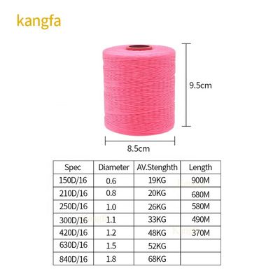 1.0mm 手で縫った革糸 100%ポリエステル ワックス縫製糸