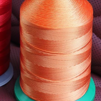 コーン素材 高強度のためのプラスチック縫製糸Tex45 120D/3 ナイロンボンド糸