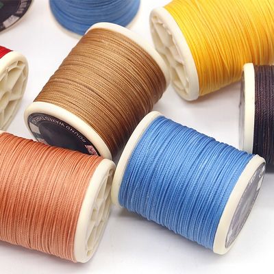 コーン素材 プラスチック 80m ポリエステル 結合 丸 ワックス 糸 革 縫製