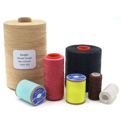 高防水粘度 1mm 円筒状のワックス糸 革縫製用 400G