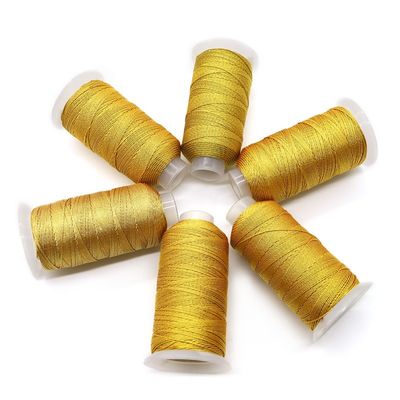 高強度 編み物 編み物 機械 用 編み物 糸 金色 銀色