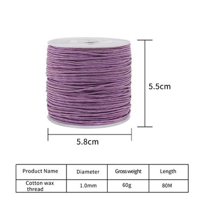 200色 1mm 縫製 縫製 綿 毛皮製品用用用品用 ワックスドレッドコード