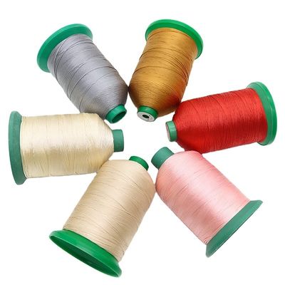 高強度繊維ポリエステル帯毛糸 靴/バッグ/皮革パターン染色茶袋用