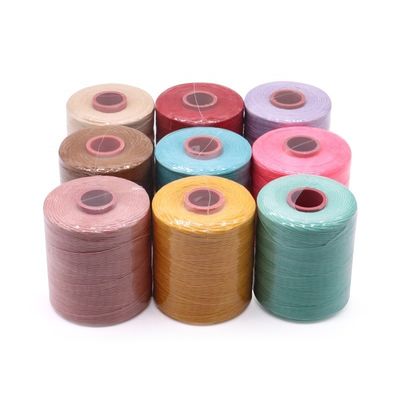 防水 ワックス 糸 1MM 手作り DIY レザー 糸 150D フラット デザイン