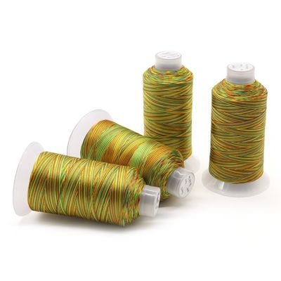 100G 純重量 耐磨性縫製用の虹色のポリエステル縫製糸