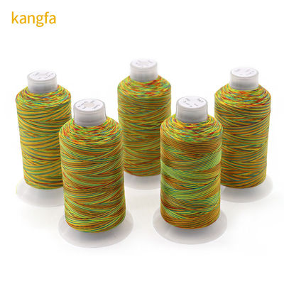 100G 純重量 耐磨性縫製用の虹色のポリエステル縫製糸