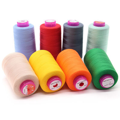 100G 染色販売 100% スプーンポリエステル 40/2 5000y 服飾用アクセサリーの縫製糸