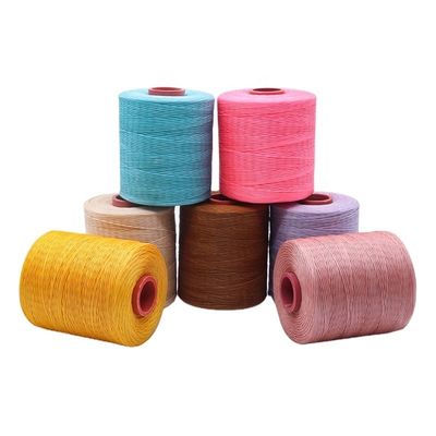 100G-400G 重量対応 OEM/ODM 高強度0.8MM 革縫製用ワックス糸