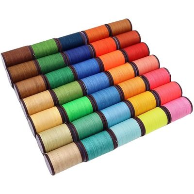 プラスチックのコーン縫製糸 0.35-0.8mm 針 ワックス 糸 革 工芸用 亜麻 ツール