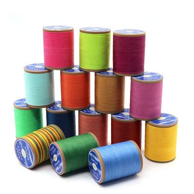 210D 繊維数 手作業用革縫製用 耐磨性のあるワックス糸