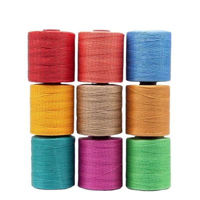 100% ポリエステル 柔らかい 麻 300D/16 ワックス 糸 純重量 400g ハンドクラフト ストリング バッグ