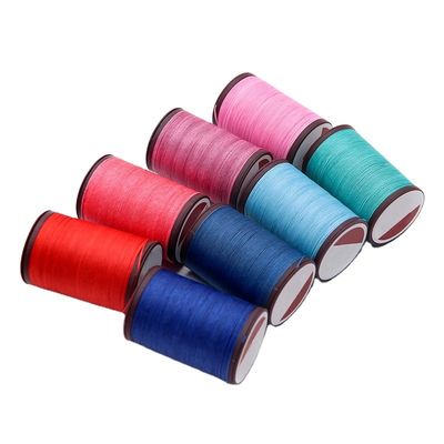 80m/コーン 高強度ポリエステル縫製糸 丸型 ワックスドレッド 革手工