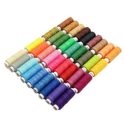 85 カラフル 丸 0.45mm ライン ブレスレット ネックレス 宝石 手縫い 編み 縫い ワックス 糸 染色 パターン