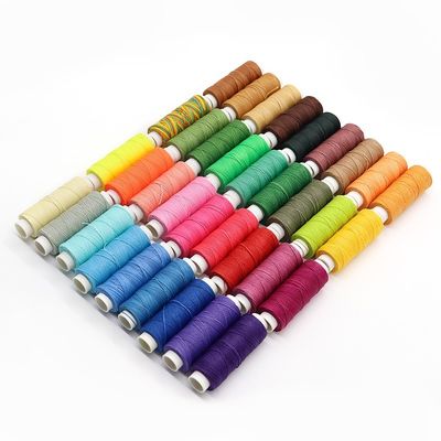 1MM 赤色 メルセライズド ワックス コーティング ポリエステル 縫製糸 マクラム ジュエリー 製造