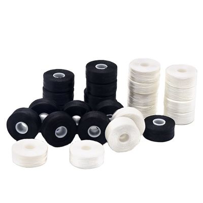 75d/2 染色したポリエステル刺身糸 刺身のための前回りプラスチック側ボビン