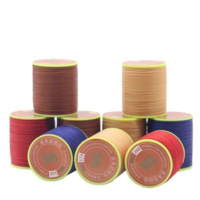 DIY 高強度 多色 丸い ポリエステル 縫製 革 ワックス ブレスレット 糸 3 Ply