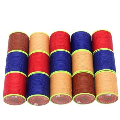 DIY 高強度 多色 丸い ポリエステル 縫製 革 ワックス ブレスレット 糸 3 Ply