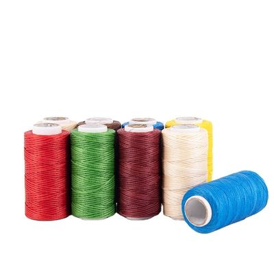 編み物 0.8MM 210D コア スプーン ヤーン 高張力ポリエステル 繊維 平面 編み物 ワックス 糸