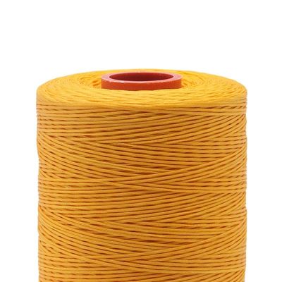 高強度100%ポリエステル糸 平面 ワックス 編織糸 0.8mm 1mm 防水 黒