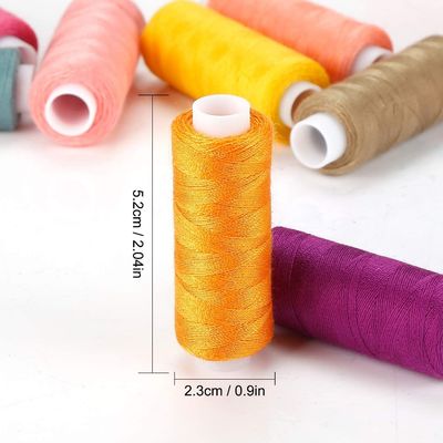 60色 レインボーポリエステル 縫製糸 DIY 機械編み UV 保護